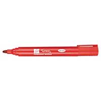 Lyreco Permanent Markers Bullet Red - Pack Of 10
