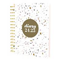 Collins Scandi  2024-25 Academic Year Diary - A5 Day to a Page Wiro – White