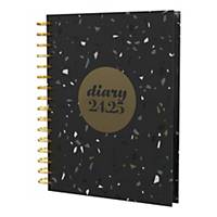 Collins Scandi  2024-25 Academic Year Diary - A5 Day to a Page Wiro - Black
