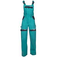 Dámské pracovní kalhoty s náprsenkou Ardon® Cool Trend, velikost 36, zelené
