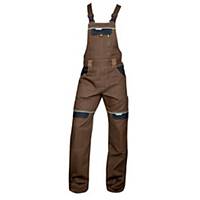 Pracovní kalhoty s náprsenkou Ardon® Cool Trend, velikost 58, hnědé