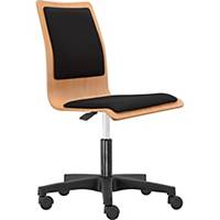 LILLY HOME OFFICE CHAIR BEECH/BLACK