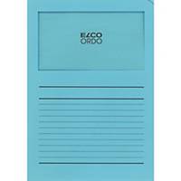 Elco 420513 Ordo Classico L-map met venster, A4, papier, lichtblauw, 100 mappen