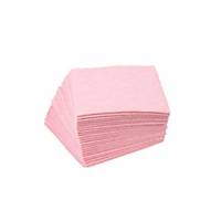 Lyreco Non Woven Cloth 38x38 100G Pink - Pack of 25