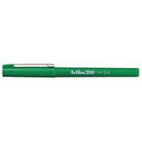 Artline 200 fineliner, fijn, groen, per stuk