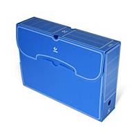 Caixa de arquivo morto Grafoplás - fólio - lombada 260 mm - azul