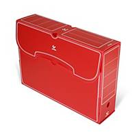 Caixa de arquivo morto Grafoplás - fólio - lombada 260 mm - vermelho