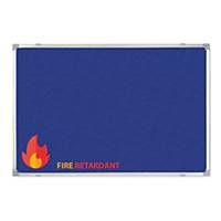 Magiboards Fire Retardant Aluminium framed Blue Noticeboard 600  x 900 mm