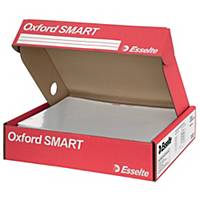 Scatola contenitore Esselte Oxford Smart con buste De Luxe lucide-conf.300