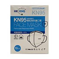 KNG KN95 防護口罩 白色 -10個裝