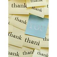 Greeting card thank you english no tekst - pack of 6