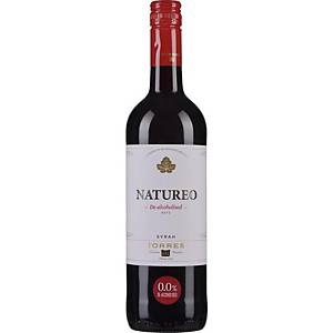 Vin rouge sans alcool Torres Natureo, pack de 6 bouteilles de 75 cl