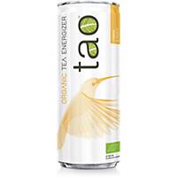Tao Organic Tea Energizer Lemon Peach, pack de 24 boîtes de 25 cl