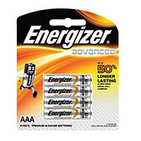 Energizer E2 AAA Alkaline Batteries - Pack of 4