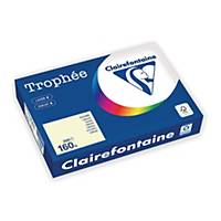 Clairefontaine Trophee 1101 väripaperi A4 160g kerma, 1 kpl=250 arkkia