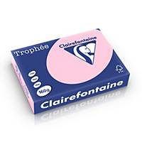 Clairefontaine Trophée 2634 gekleurd A4 papier, 160 g, roze, per 250 vel