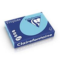 Clairefontaine Trophée 1105 gekleurd A4 papier, 160 g, helblauw, per 250 vel