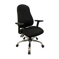 High Back Task Chair with Adjustable Arms Black
