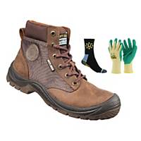 Safety Jogger Dakar S3 High Cut Safety Shoes Brown - Size 42
