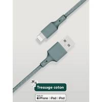 Câble Just Green Lightning vers USB-A - 2 m - vert
