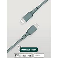 Câble Just Green Lightning vers USB-C - 2 m - vert
