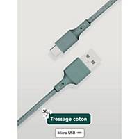 Câble Just Green Micro USB vers USB-A - 2 m - vert