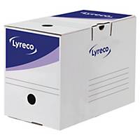 Caja archivo definitivo  blanco-azul  lomo 200mm  formato A4  LYRECO