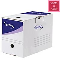 Pack de 20 caixas Lyreco - A4 - lombada 200 mm - branco