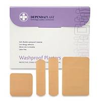Plasters Waterproof Assorted Sizes (Pack of 100)