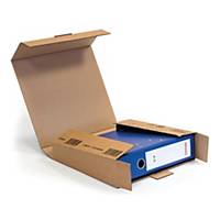 Karton na segregator PRESSEL, klapkowe zamknięcie, 75 mm, brązowe, 20 sztuk