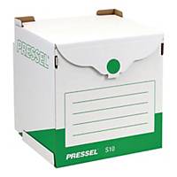 Pudło archiwizacyjne PRESSEL, zbiorcze, 330x310x340 mm, biało-zielone, 10 sztuk*