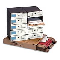 Zestaw do archiwizacji dokumentów PRESSEL, 10 szufladek + 24 etykiety niebieski*