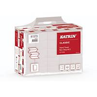 Katrin Falthandtücher 61570, 2-lag., Z-Falz, 24x24cm, 160 Blatt, weiß, 25 Stück