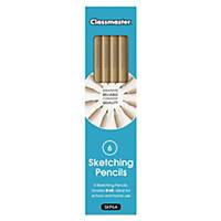 Classmaster Sketching Pencils - Pack of 6