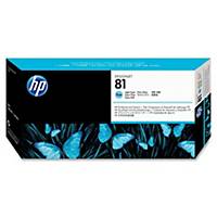 HP 81 Light Cyan DesignJet Dye Printhead and Printhead Cleaner (C4954A)