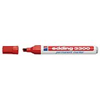 Permanent Marker Edding 3300, angled tip, line width 1-5 mm, red