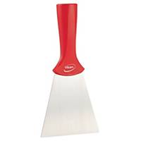 Vikan Stainless Steel Scraper with Threaded Handle, 100 mm, Red Ref 40114