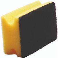 Meiko Reinigungsschwamm 921250, 9,5 x 4,5 x 7 cm, gelb/schwarz, 10 Stück