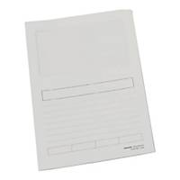 Folder z okienkiem PRESSEL, karton, A4, 120 g, biały, 100 sztuk