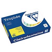 Copy paper Trophée 1877 A4, 80 g/m2, intensive yellow, pack of 500 sheets
