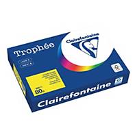 Trophee Paper A4 80gsm Intense Yellow - 1 Ream of 500 sheets