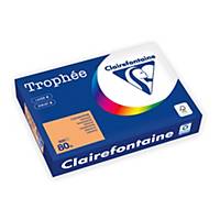Clairefontaine színes papír, Trophée, A4, 80 g/m², világos narancssárga