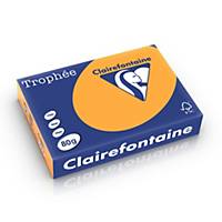 Clairefontaine Trophée 1878 gekleurd A4 papier, 80 g, oranje, per 500 vel