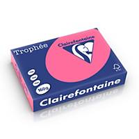 Clairefontaine Trophée 1017 gekleurd A4 papier, 160 g, fuchsia, per 250 vel