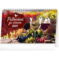 Týdenní český kalendář Putování za vínem, 23,1 x 14,5 cm