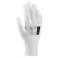 Víceúčelové rukavice Ardon® Leo, velikost S, bílé, 12 párů