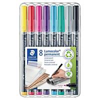 Permanent pen Lumocolor OHPen 318, F, waterproof, ass. black, pk à 8 pcs.