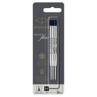 Parker Quinkflow ballpoint pen, refill, medium, tip, black pack of 3
