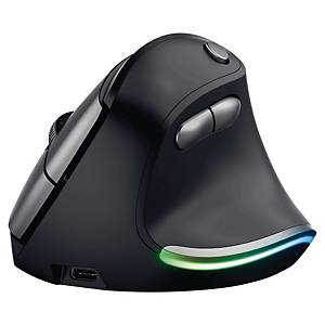 Mouse wireless verticale Trust Bayo-Eco ergonomico nero