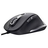 Trust 24728 Fyda Wired ECO Comfort Mouse, 6 buttons, Adjustable DPI, Black  